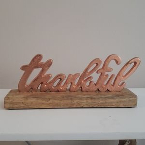 Thankful sign